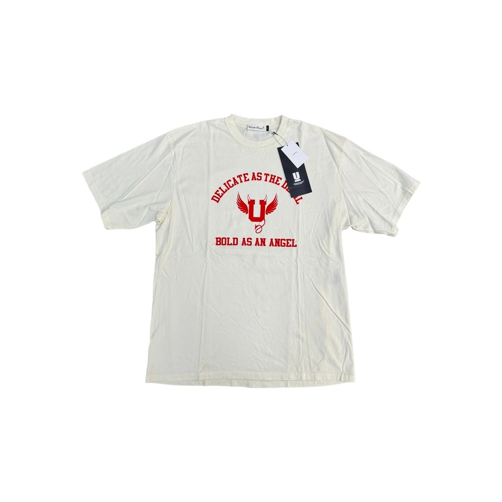 Undercover T-Shirt Mens XL Ivory New Delicate Devil Bold Angel UC2B3803
